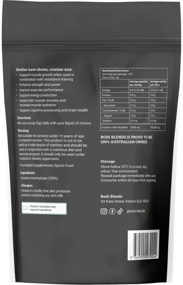 Bodi Blends Creatine Monohydrate